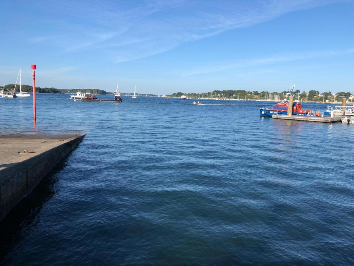 Maison Vue Mer Dans Le Golfe Du Morbihan Baden Exterior foto
