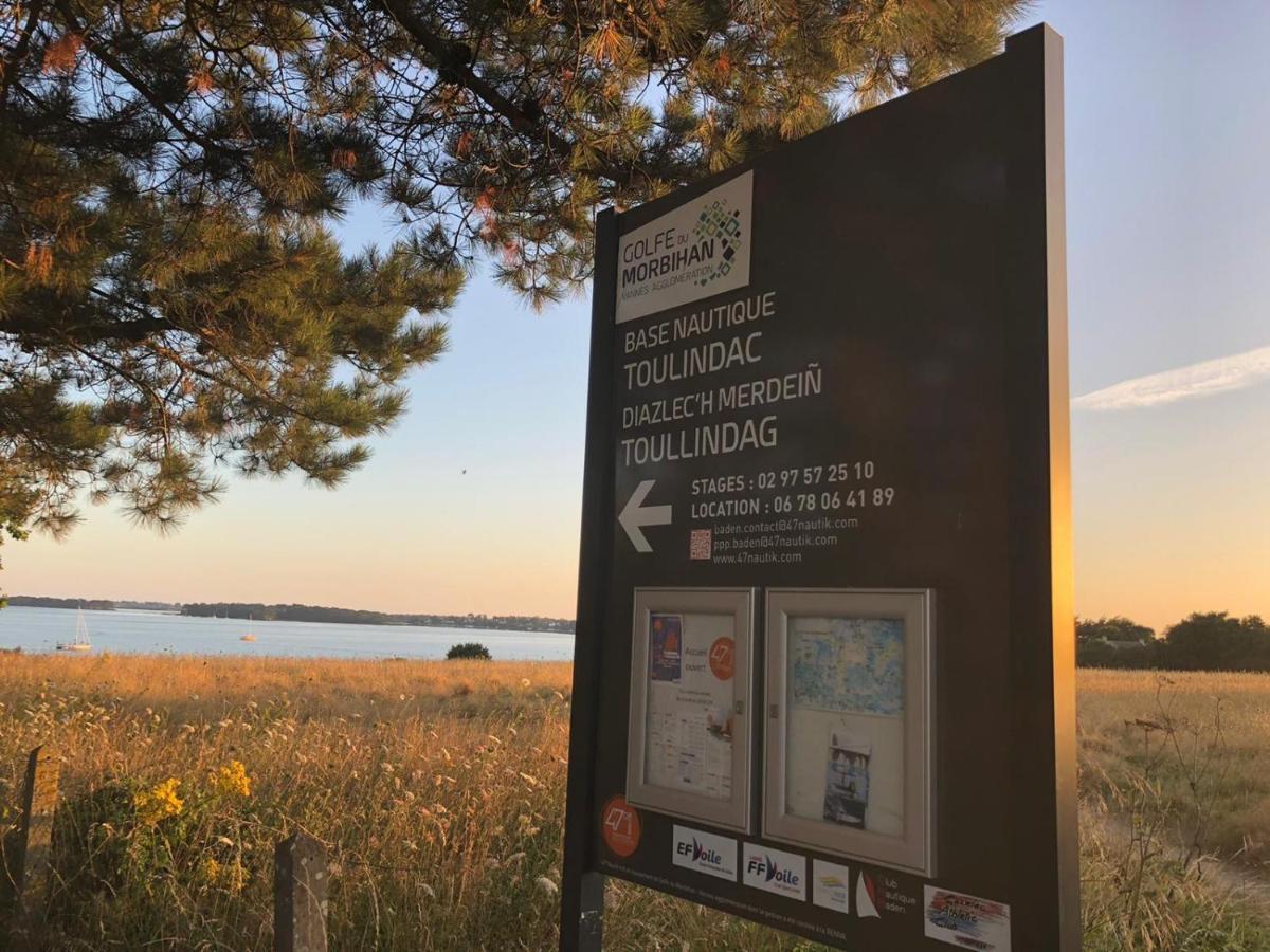 Maison Vue Mer Dans Le Golfe Du Morbihan Baden Exterior foto